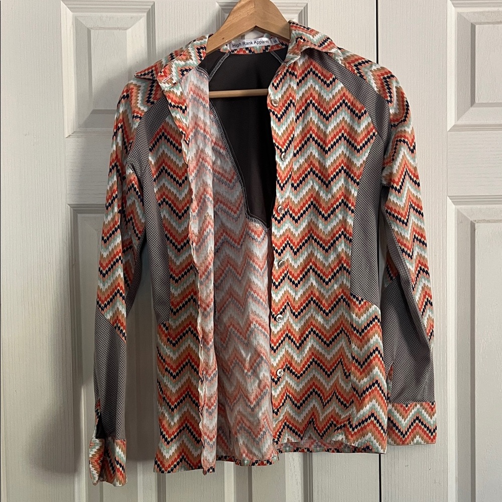 High Rank Apparel button down western top